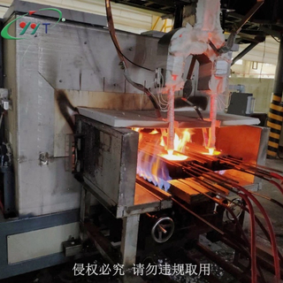 光学玻璃连熔条料成型机